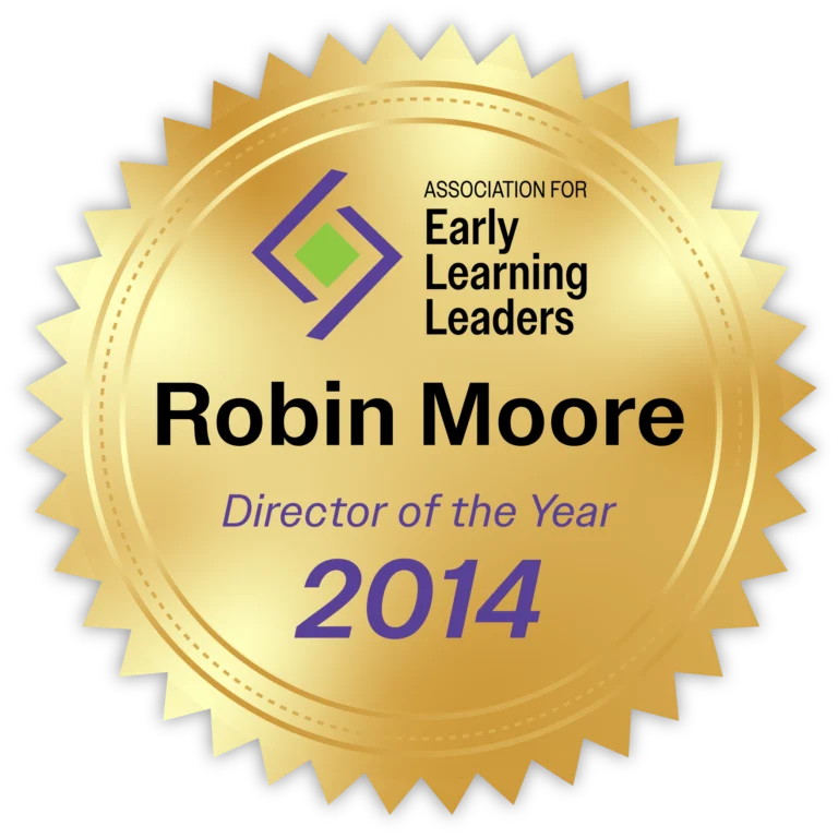 Robin moore director of the year award early learning leaders with shadow